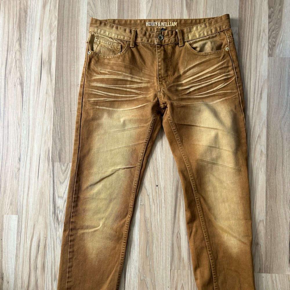 Men's Brown Slim Jeans